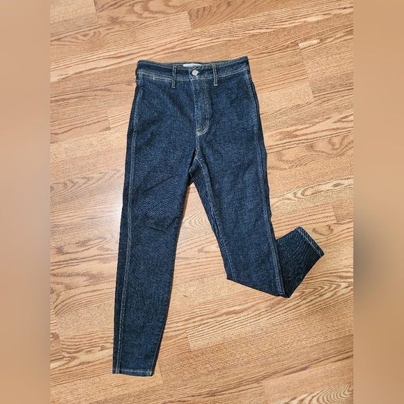 EVERLANE Way High Clean Front Skinny Dark Denim Jeans - Picture 11 of 11